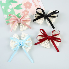 蕾丝飘带蝴蝶结气质花边少女蝴蝶结配件发夹手机壳袜子服装辅料配