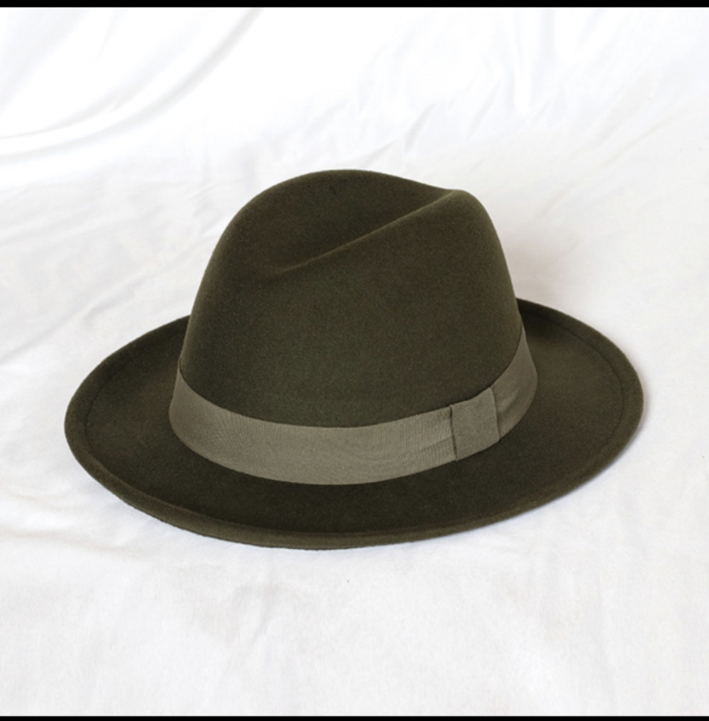 Sombrero de copa de lana pura 2021 Otoño e Invierno Caballero retro cómodo transpirable cálido sombrero de moda directo de fábrica bolsa de ayuda para el cabello