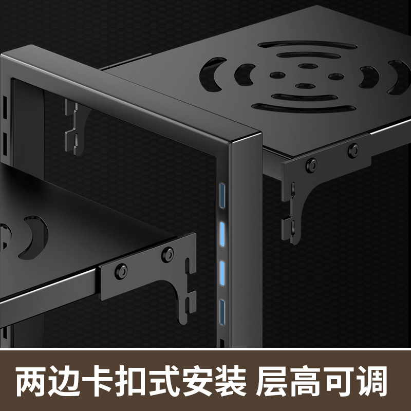 Comercio electrónico transfronterizo estante de la cocina de acero inoxidable extraíble multi-capa olla conjunto fregadero inferior gabinete olla interior estante bilateral