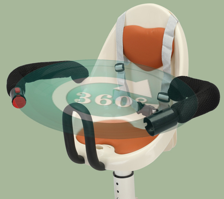 Child seat front baby seat electric car tram children can rotate baby safety seat can be raised and lowered