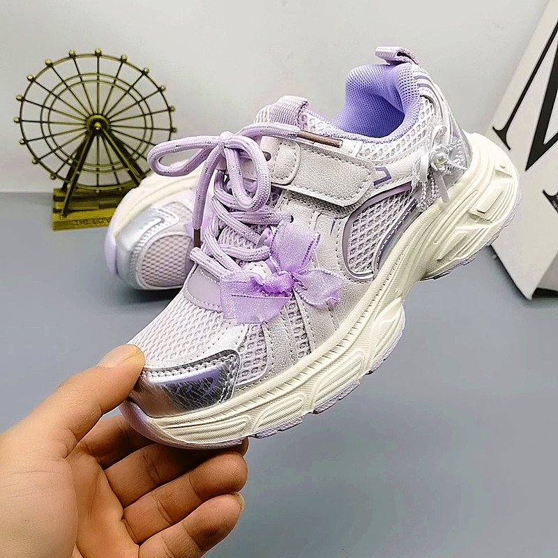 Doble red 32 - 37 talla zapatos deportivos para niñas zapatos de plancha delgada zapatos clásicos zapatos de papá zapatos de rendimiento súper ligeros para niños