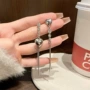 小众不对称爱心s925耳钉
