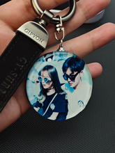 水晶双面照片定 制钥匙扣DIY个性车钥匙挂件男女情侣生日礼物