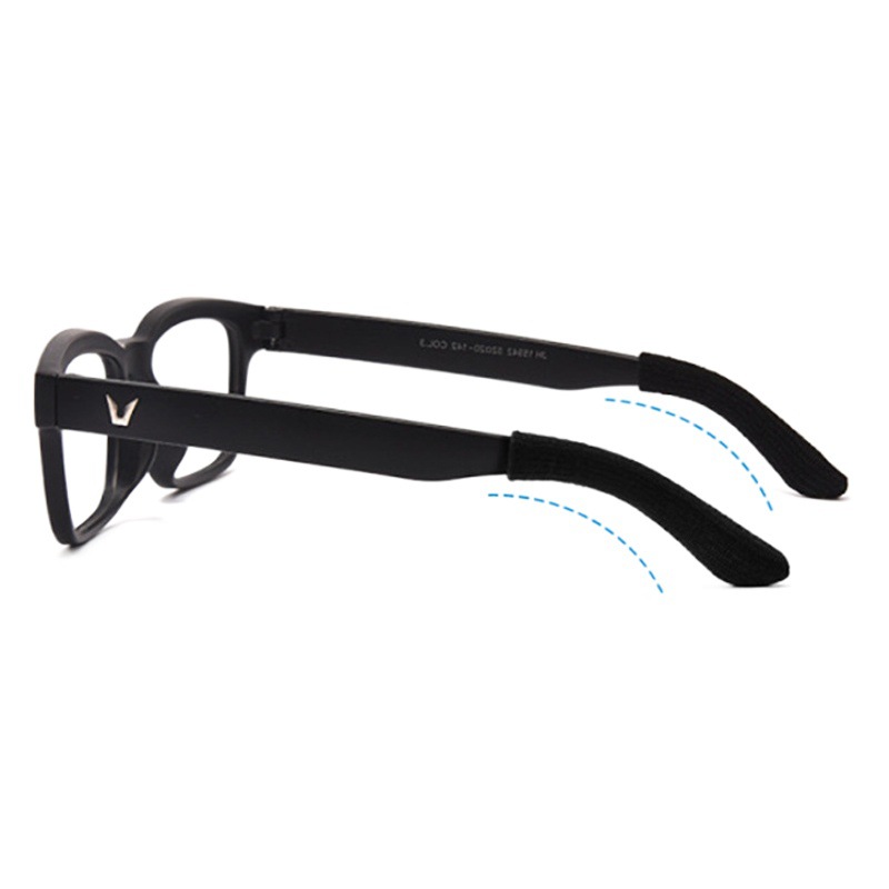 Anti-shedding glasses leg cover non-slip elastic foot cover textile knitted fabric ear hook glasses socks soft non-slip cover