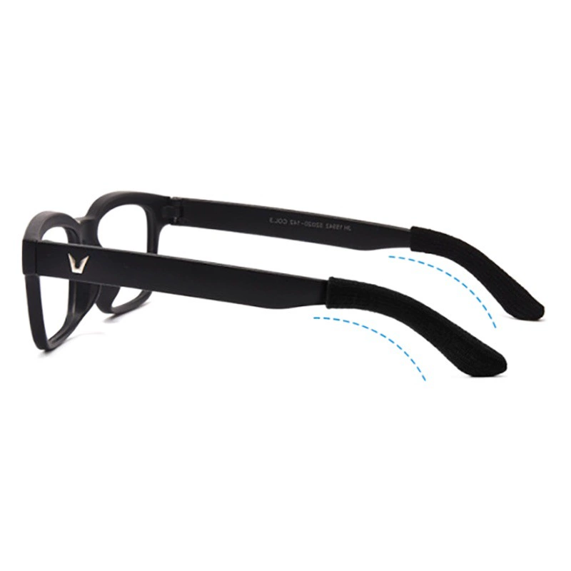 Защита от выпадения очков, чехол для ног, нескользящий эластичный чехол для ног, текстильный трикотаж, ушной крючок, носки для очков, Мягкий Нескользящий чехол