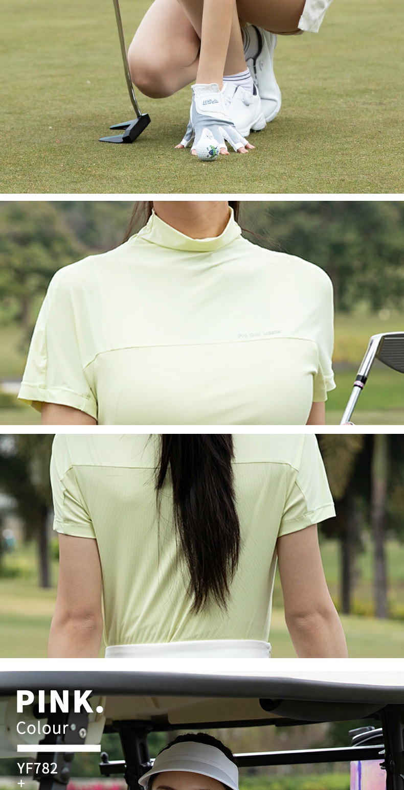 Bộ váy ngắn thể thao nữ áo polo phối quần culottes dệt kim đàn hồi cao — Quần culottes đen [váy hơi xẻ/dệt kim đàn hồi cao/dài chân] QZ114, Áo thể thao màu vàng lông ngỗng [nhẹ và thoáng khí/đàn hồi cao và thoải mái/kết cấu sọc] YF782, Quần culottes trắng [váy hơi xẻ/dệt kim đàn hồi cao/dài chân] QZ114, Quần culottes màu hồng [váy hơi xẻ/dệt kim đàn hồi cao/dài chân] QZ114 chi tiết 6