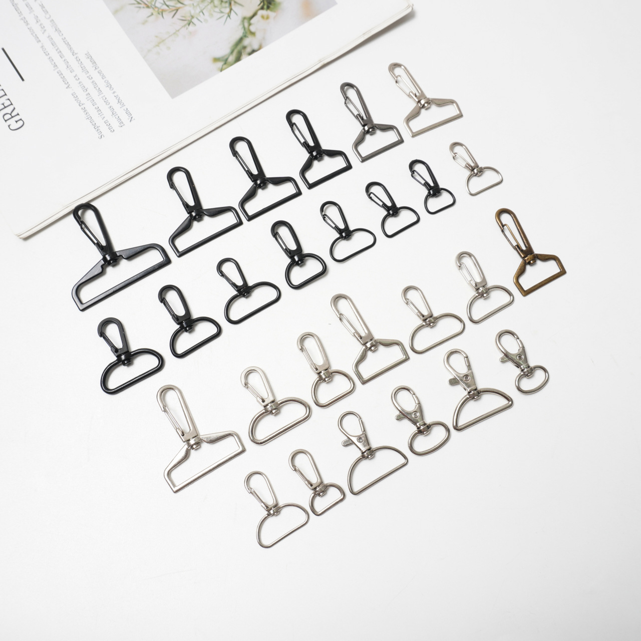 Durable, non-fading woven strap connector, backpack shoulder strap hook, keychain accessory, handmade material