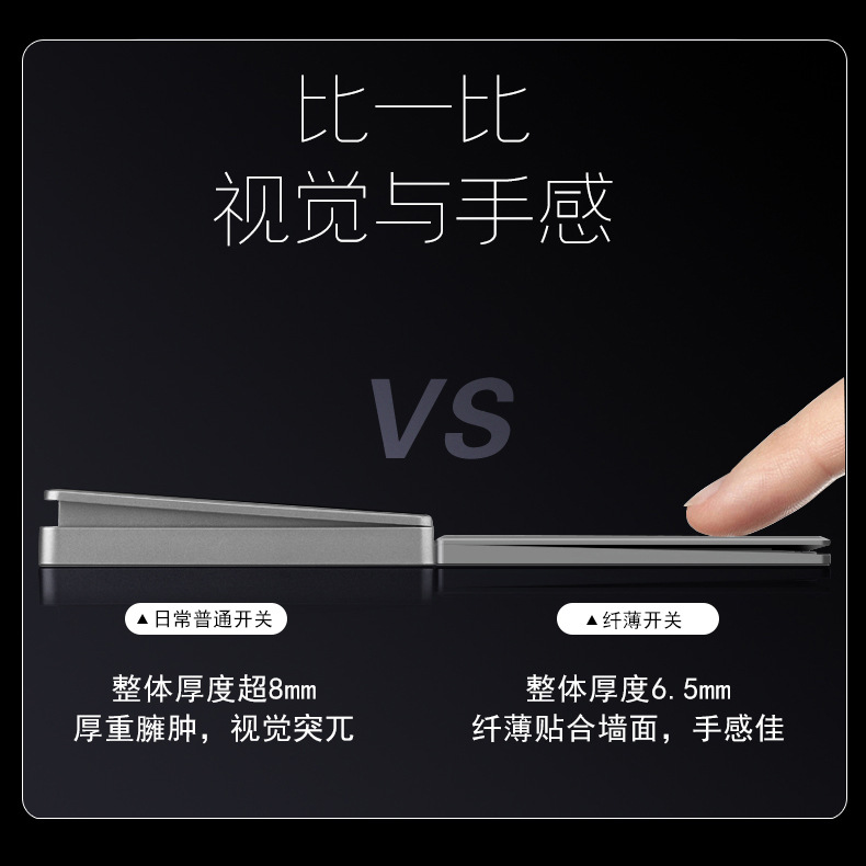 86型暗裝纖薄拉絲灰色牆壁開關插座家用一開五孔多孔開關插座面板