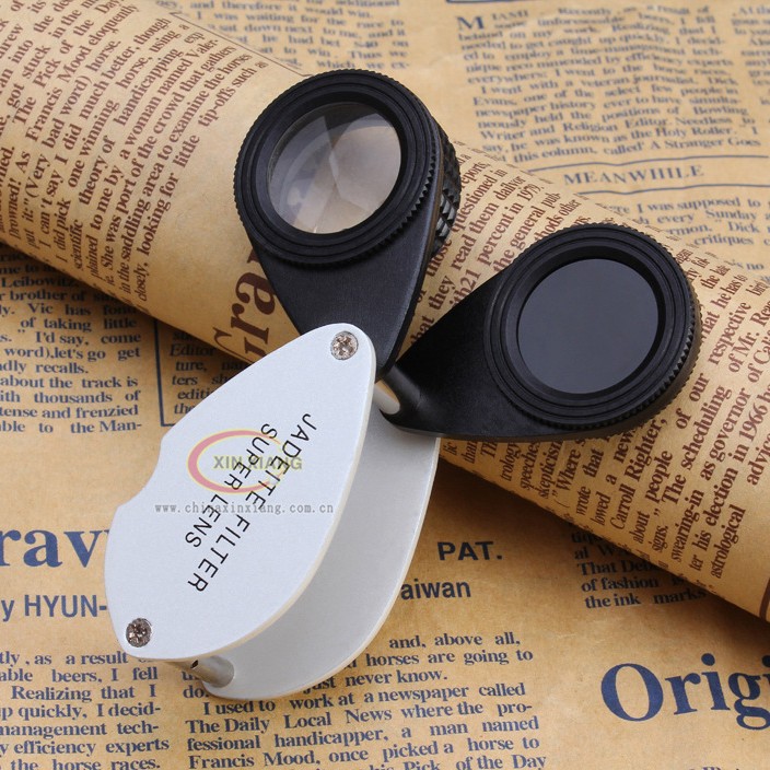 厂家直销四代查尔斯滤色镜双片珠宝玉器和田玉鉴定放大镜7810A