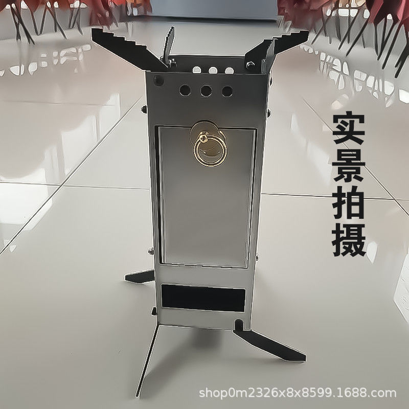 ロケットストーブ 新型屋外薪ストーブ ピクニックストーブ ピクニック便利 折りたたみ式 湯沸かし 調理 キャンプ用品|undefined