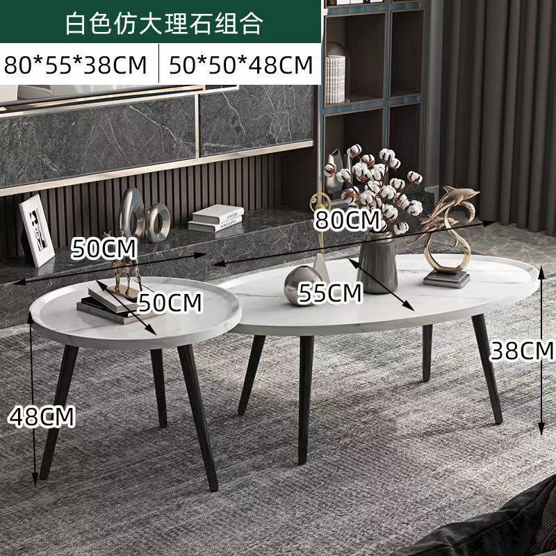 茶のいくつかの簡単な現代北欧の簡易家庭用リビングルームの小さいタイプのソファーの辺のいくつかの小さいテーブルの木の足の丸いお茶のテーブル|undefined