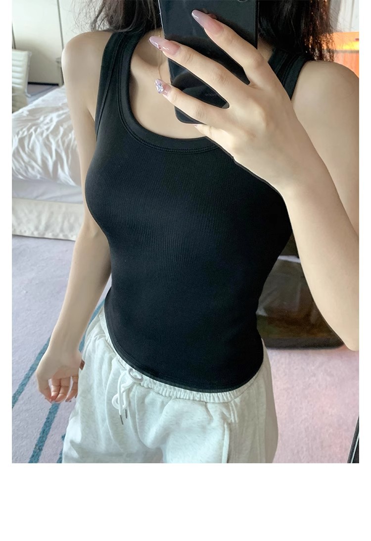 Super Soft Velvet Wide-shouldered Vest For Women, Warm And Hot Autumn And Winter Inner Layering, Slim Fit Top 8 O1CN01F0nFEi1gdAJtrHswH !!2220684684164 0 cib