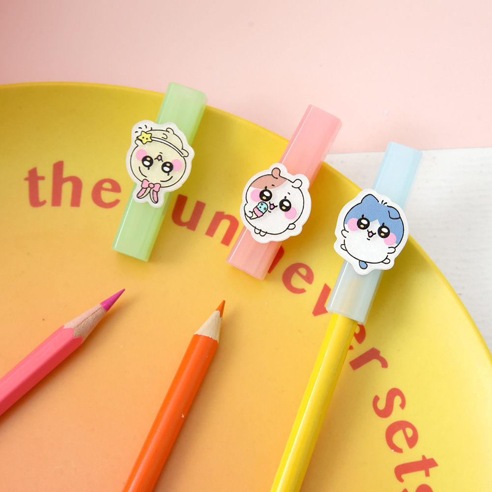 Sombrero de lápiz de dibujos animados Jiyikava Sombrero de lápiz de parche de alto valor Sombrero de lápiz de aprendizaje creativo para estudiantes