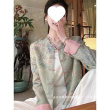 跨境女式新中式国风女装改良旗袍西装外套女春秋高端气质长袖上衣