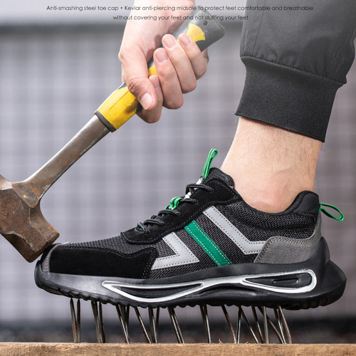 Labor protection shoes, anti-smash, puncture-proof, safety protective work shoes, safety shoes, wear-resistant, breathable, labor protection shoes