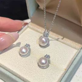 天然珍珠耳饰;天然珍珠项饰;饰品配件