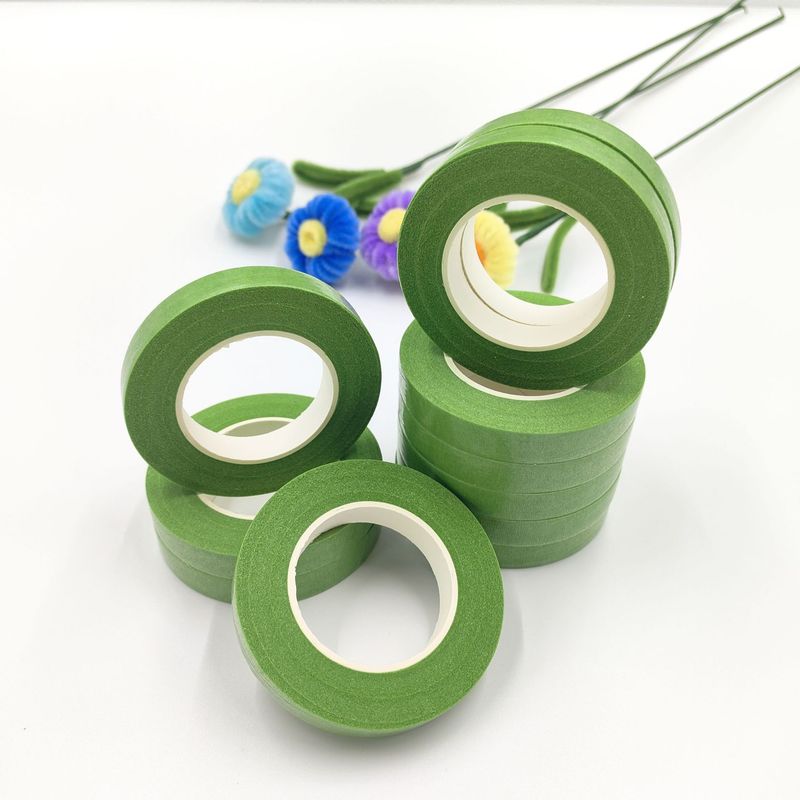 花艺胶带彩色27米手工干花制作包边花枝花茎拼接用皱纹纸胶带|undefined