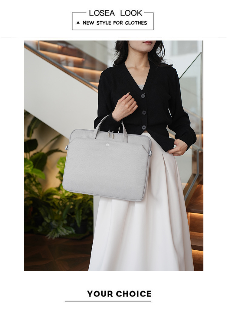 Airbag ultra-thin laptop bag, 14-inch and 15.6-inch tablet notebook inner bag, single-shoulder bag with logo printing undefined