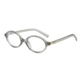 Clear Gray Frame, White Lens