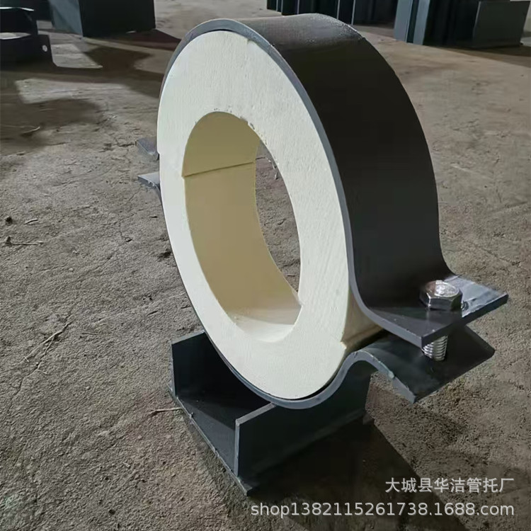 聚氨酯保冷管托 防腐高密度硬质隔冷木质管托成品碳钢滑动支座