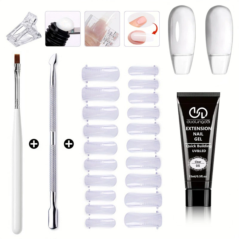 Трансграничные горячие продажи Dolingdai Кристалл расширенный резиновый гель набор маникюра