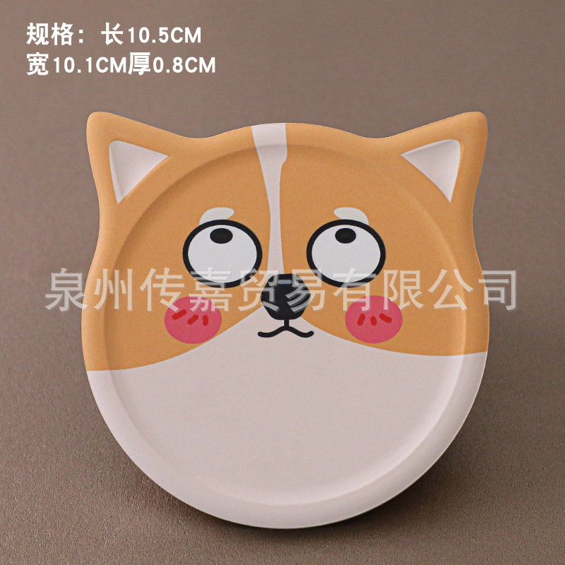 Cerámica posavasos gato creativo montaña corcho absorbente montaña lindo mascota de dibujos animados creativo regalo logotipo personalizado impresión