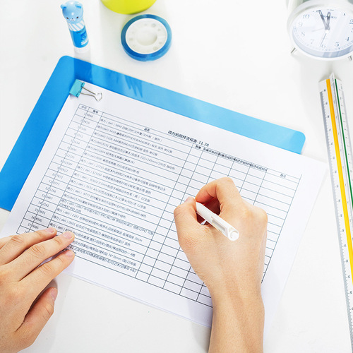 Deli 9354 stationery copy board B4 writing pad plastic word pad student exam pad 297*420mm