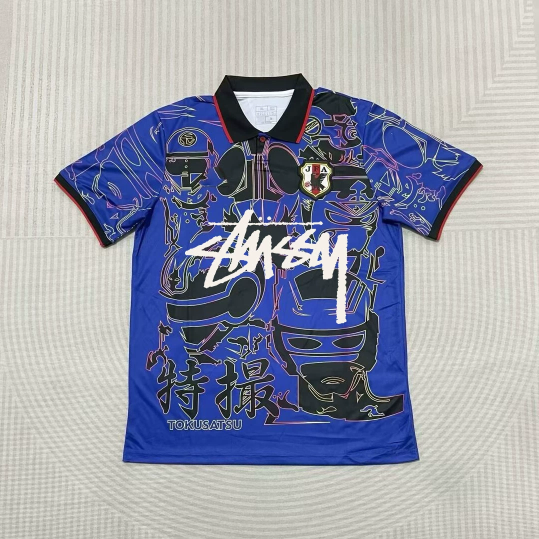 Футболка Stussy Stussy с подписью, Аргентина, Интер, Бразилия, Италия, Фламенго, короткие рукава
