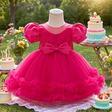 M 84760 Girls' Sparkle Tulle Dress Ůͯ����ȹ �W���羳