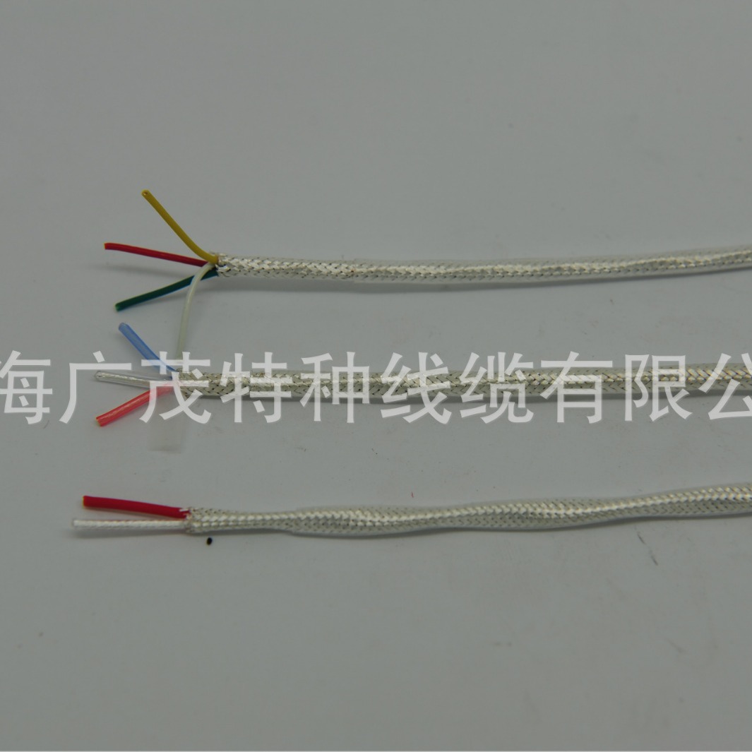 厂销高温屏蔽护套镀银传感器导线PT100专用线