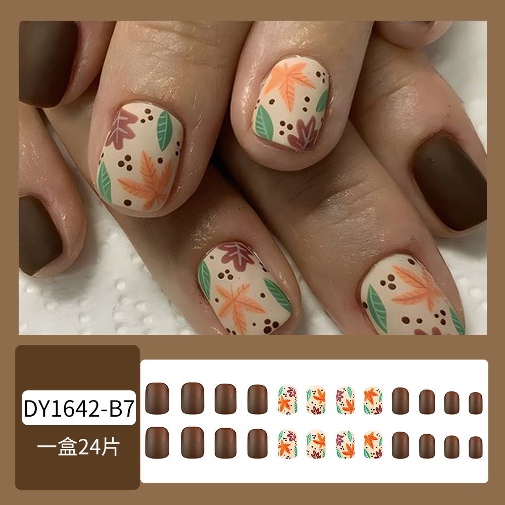 Puntas de uñas postizas de estilo europeo y americano, piezas de uñas desmontables de longitud media, uñas usables, puntas de uñas puras y elegantes.