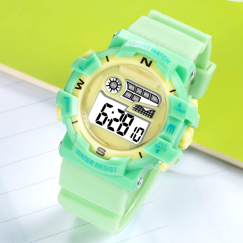 Nueva tendencia de niños estudiantes relojes electrónicos multifuncionales al aire libre cronógrafo nocturna relojes electrónicos fabricantes al por mayor