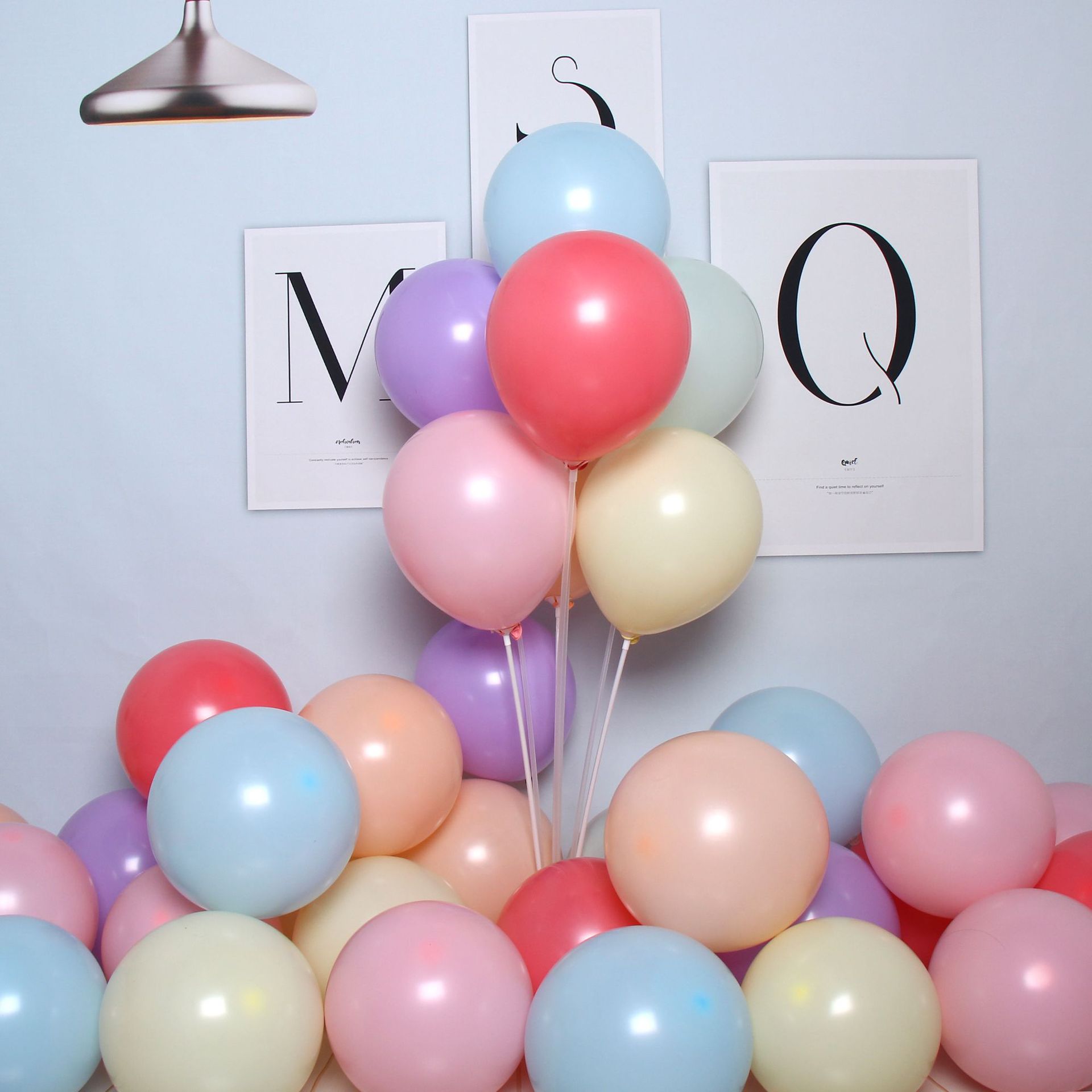 Wholesale thickened macaron balloons 5 inches 10 inches 12 inches macaron latex decoration wedding birthday party balloons