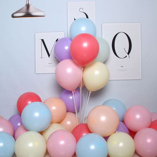 Wholesale thickened macaron balloons 5 inches 10 inches 12 inches macaron latex decoration wedding birthday party balloons