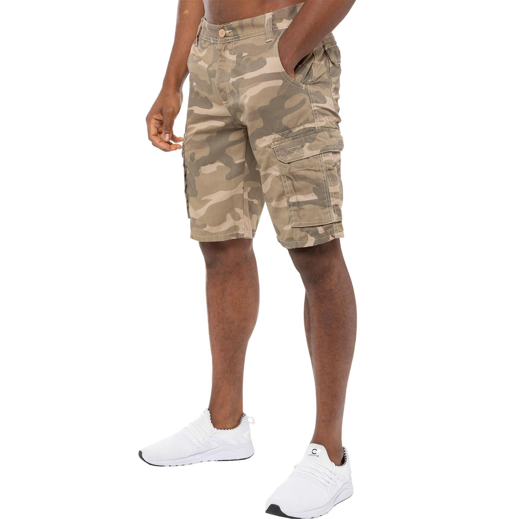Herren Camouflage Cargoshorts Weit Geschnitten Mit Taschen_voghion.com