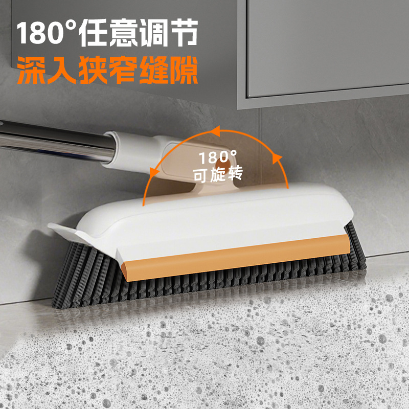 Kangmi brecha de limpieza cepillo de piso al por mayor de Cuatro en Uno Multi-función limpiaparabrisas mango largo hogar extraíble giratorio cepillo de piso