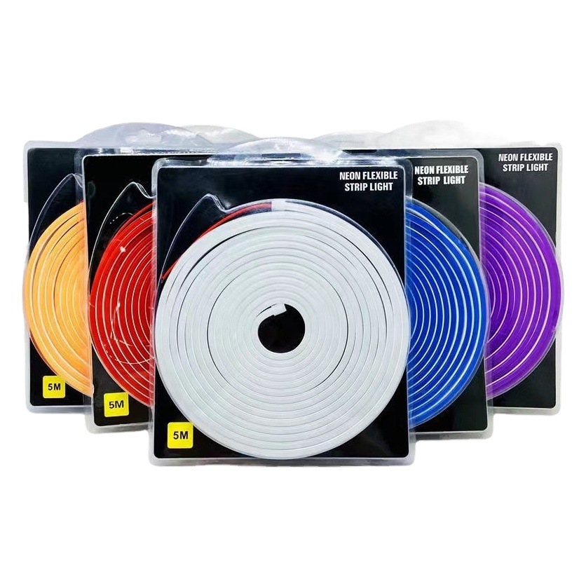 Tira de luz LED tira de luz de neón al por mayor 2835 forma de cartelera al aire libre impermeable 6*12 bajo voltaje 12V barra de luz flexible