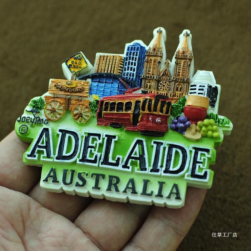 호주 호주 수지 크리에이티브 냉장고 스티커 애들레이드 케언즈 브리즈번 그레이트 배리어 리프 코알라 미디엄