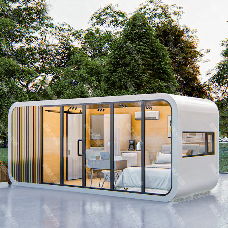 Rongjie Space Capsula Mobile Room Camping al aire libre Scenic Area Hotel Starry Sky Room Apple Cube Producto terminado Fábrica de viviendas integradas