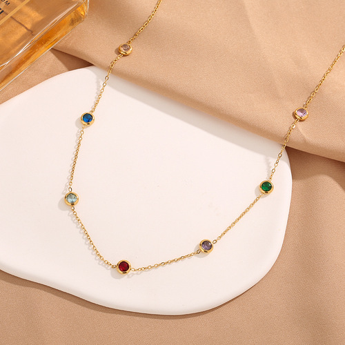  New Colorful Steel Bracelet for Women, Exquisite Fine Chain Bracelet, Jewelry Gift, Unique Design Sense Accessory