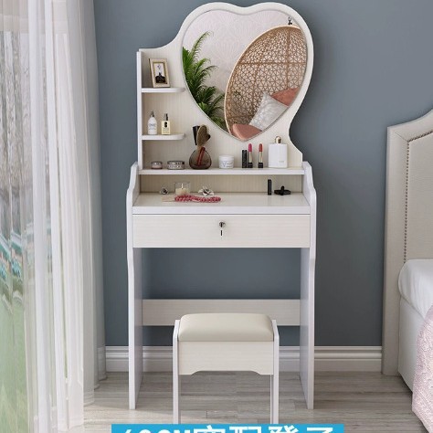 Dresser Makeup Table Cosmetics Table cómoda, pequeña habitación, simple Gabinete de cubo, Mesa de maquillaje integrada