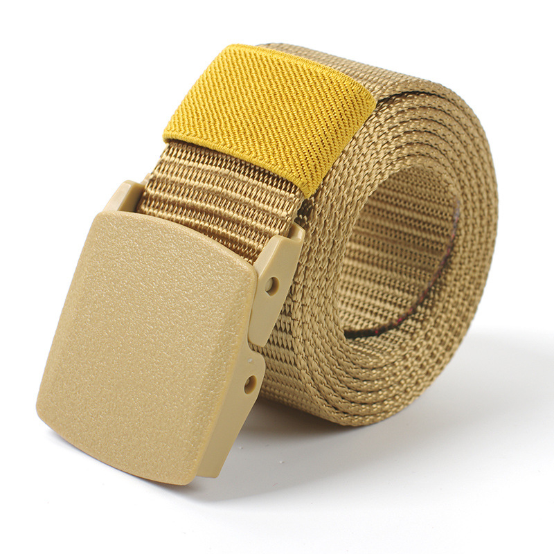 Cinturón de Nylon/Lona Unisex, Hebilla Automática, Estilo Militar/Casual