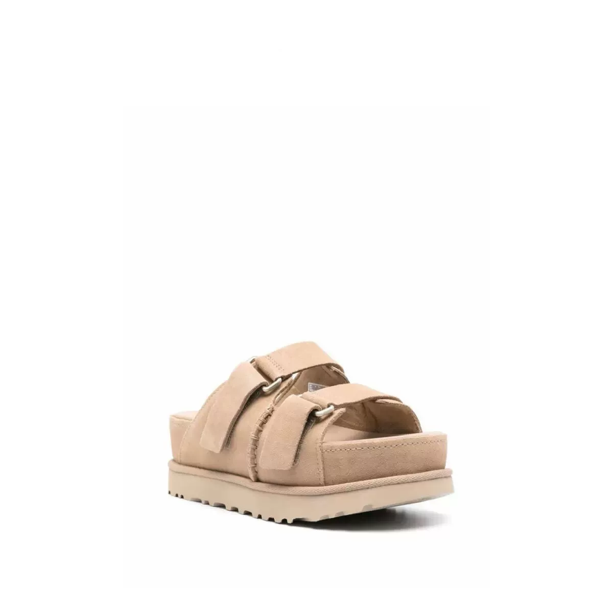 Platform velcro beach sandals, adjustable double straps, platform sole, sizes 34–40