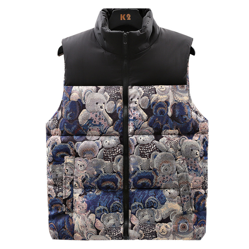 Herrenbekleidung Übergröße Übergröße Herrenweste Winter Neue Baumwollweste Trendy Casual Baumwolle Baumwollweste Baumwollmantel für Männer_voghion.com