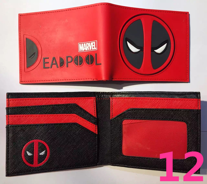 Deadpool deadpool cartera corta Marvel Avengers superhéroe pu cambio cartera