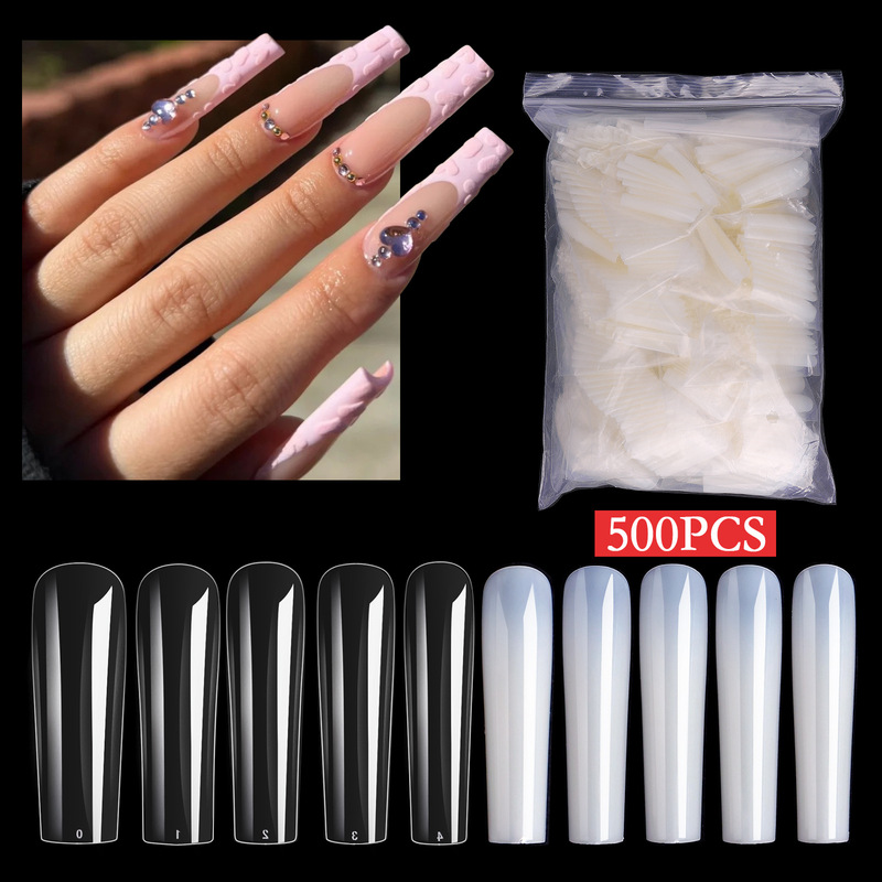 Cross-border Manicure Japanese New Manicure Pieces Square Head Long New Long XXL Ballet Nail Pieces Pocket Nail Pieces Cross-border Manicure Japanese New Manicure Pieces Square Head Long New Long XXL Ballet Nail Pieces Pocket Nail Pieces
