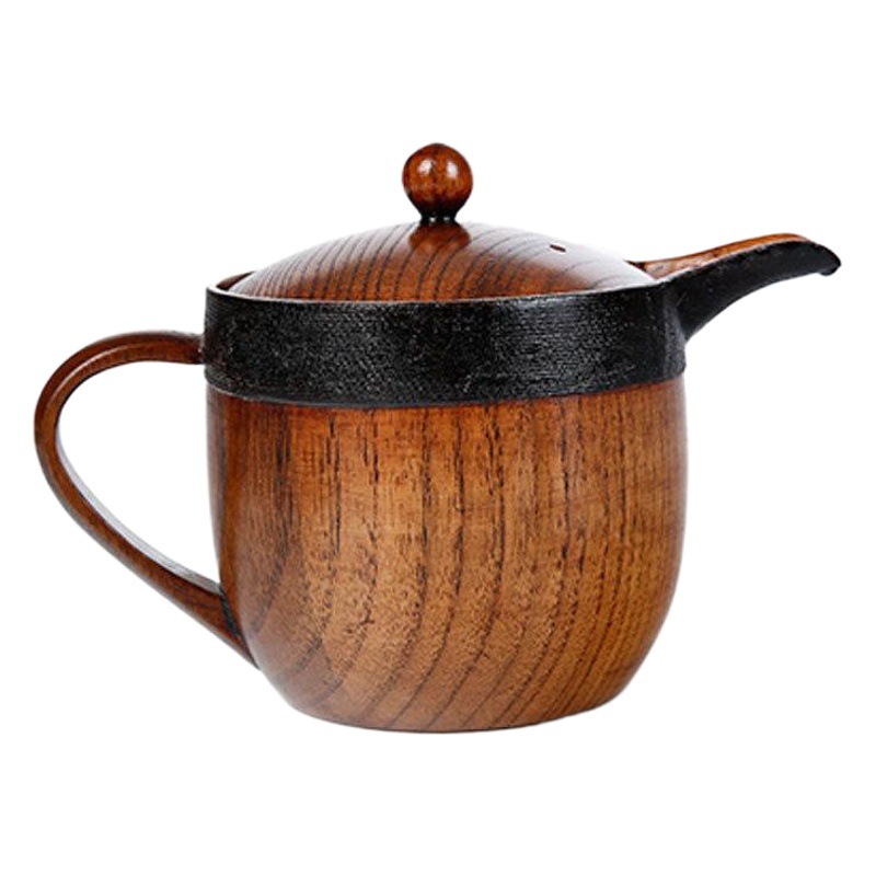 Zhenbaomupin tetera de protección del medio ambiente de madera señaló boca anti-escaldar tetera taza china en stock al por mayor
