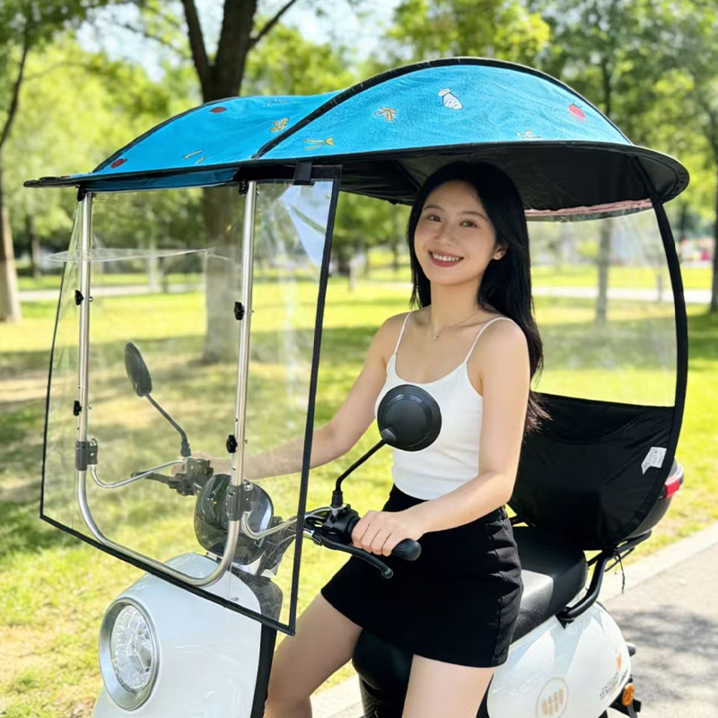 Electric Vehicle Elektromobil üçün ön şüşə çətiri (günlük) - blue-ice-color