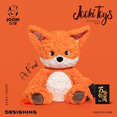 Catching Fun National Trend Red Fox Azuki Fox Plush Toy Doll Figure Stuffed Animal Throw Pillow For Girls Sleeping Only Gift