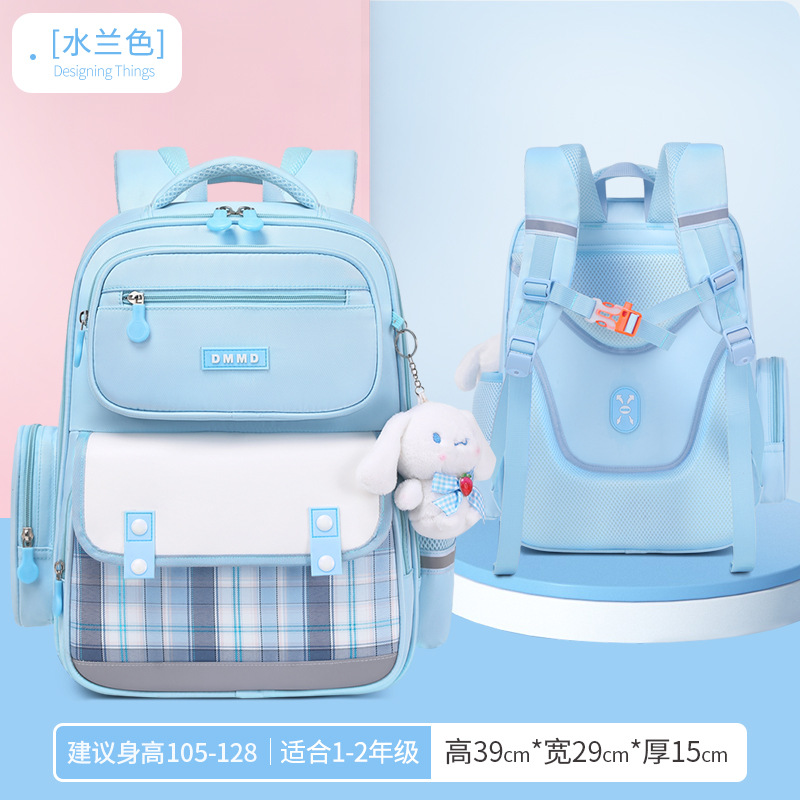 Mochila de la protección de la espina dorsal de los niños para el grado 1-3-6 paño de Oxford impermeable de la capacidad grande para las muchachas